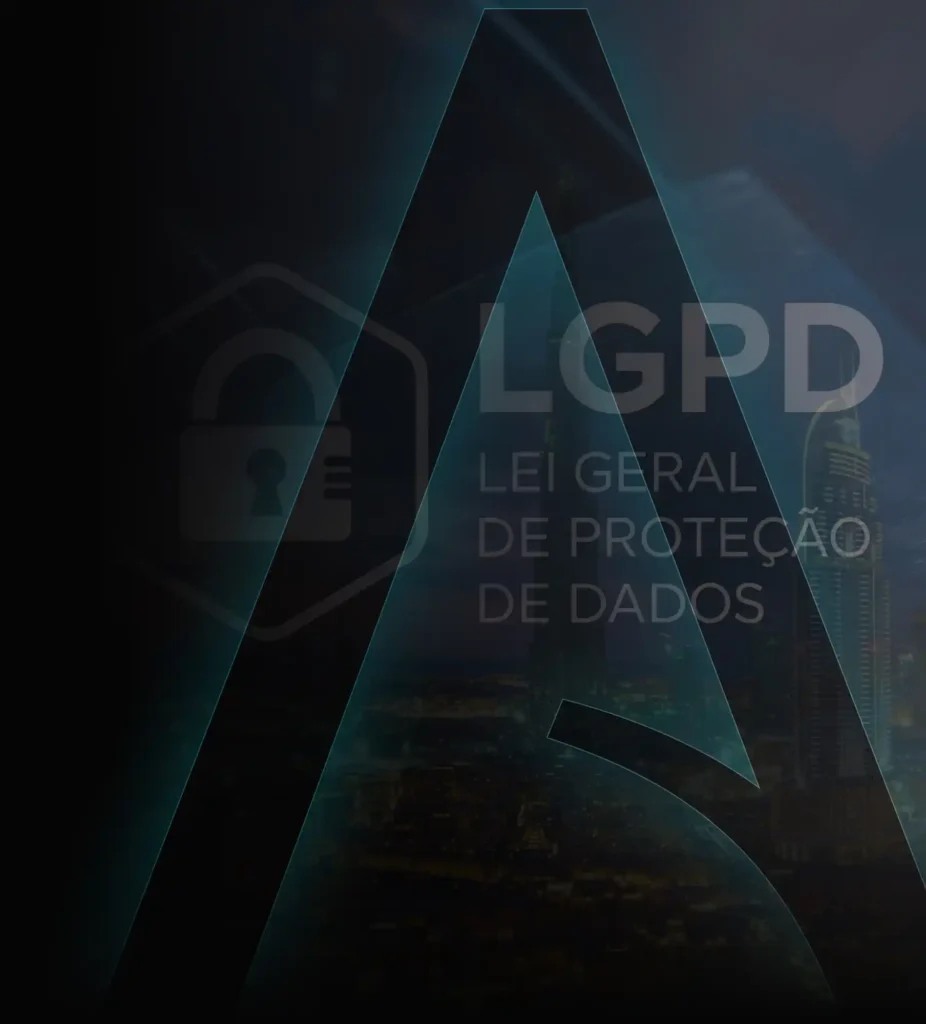 Banner mobile da página LGPD da Paragon Academy representando segurança digital, proteção de dados e privacidade.